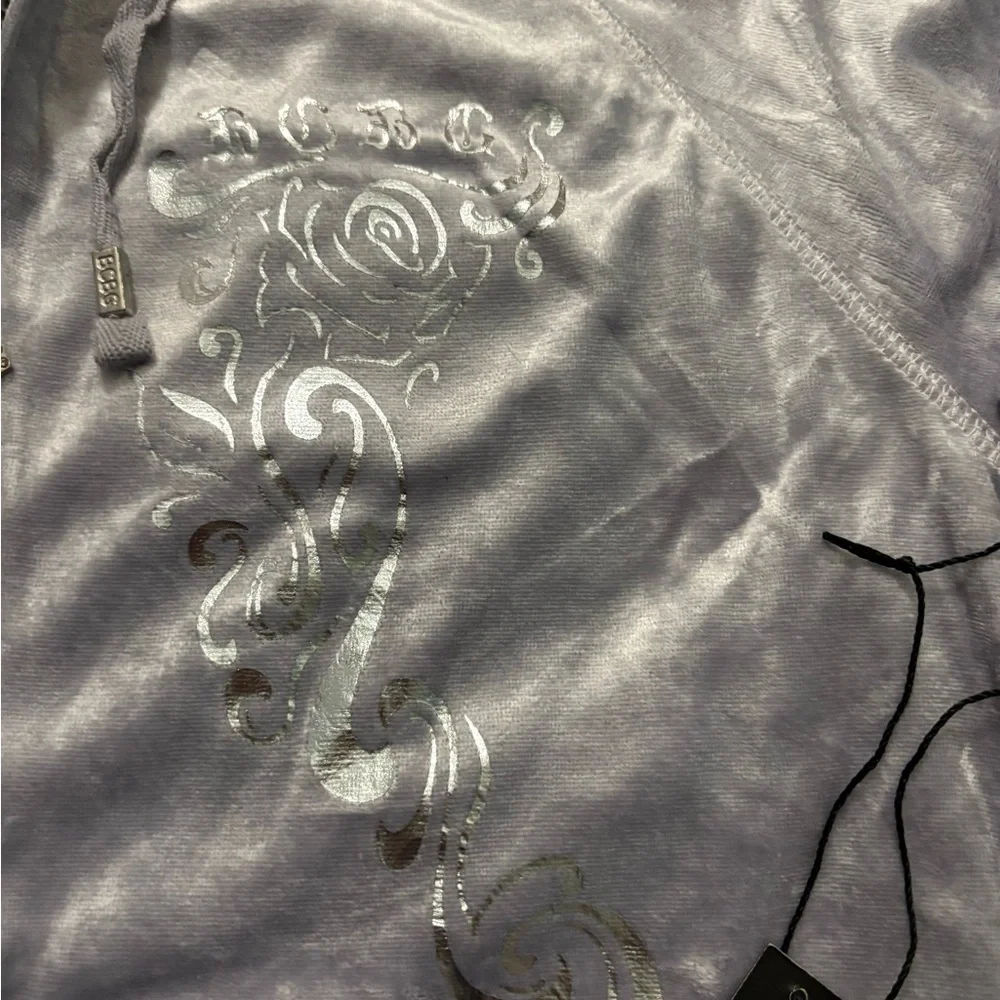 BCBGMaxAzria Silver Fabric with Black Label Size L - Picture 11 of 16
